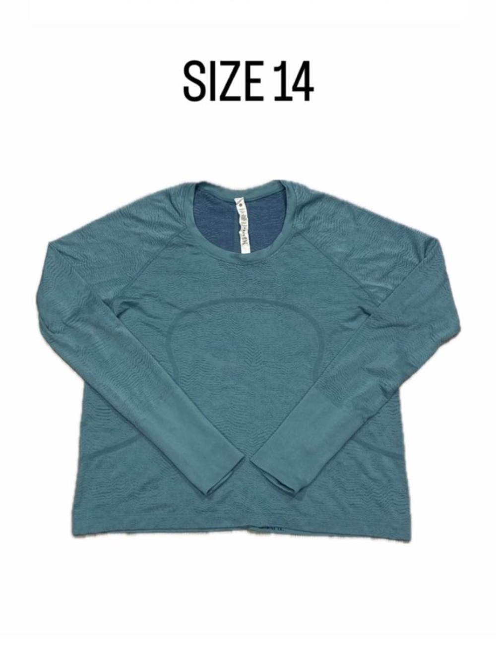 Lululemon Swiftly Tech Long-Sleeve Shirt Teal Blue Size 14